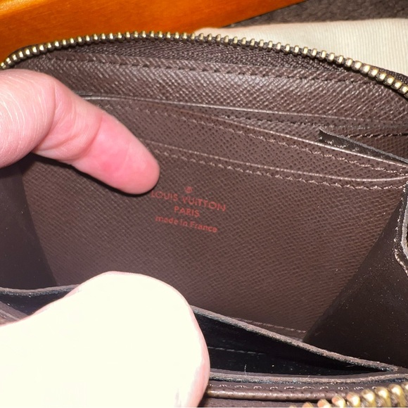 LOUIS VUITTON DAMIER EBENE ZIPPY COIN PURSE WALLET - Picture 9 of 16